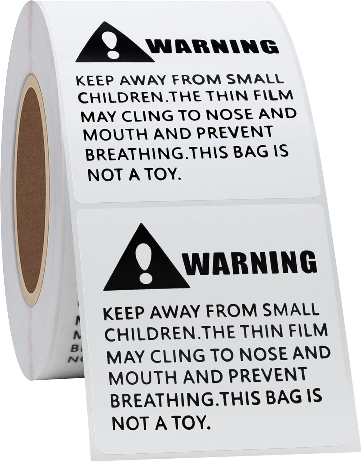 Hybsk 300Pcs Child Warning Labels Stickers for Poly Bags and Packing 2&times;2 Inch Plastic Bag Warning Labels for Shopping Malls, School (White) image number 5