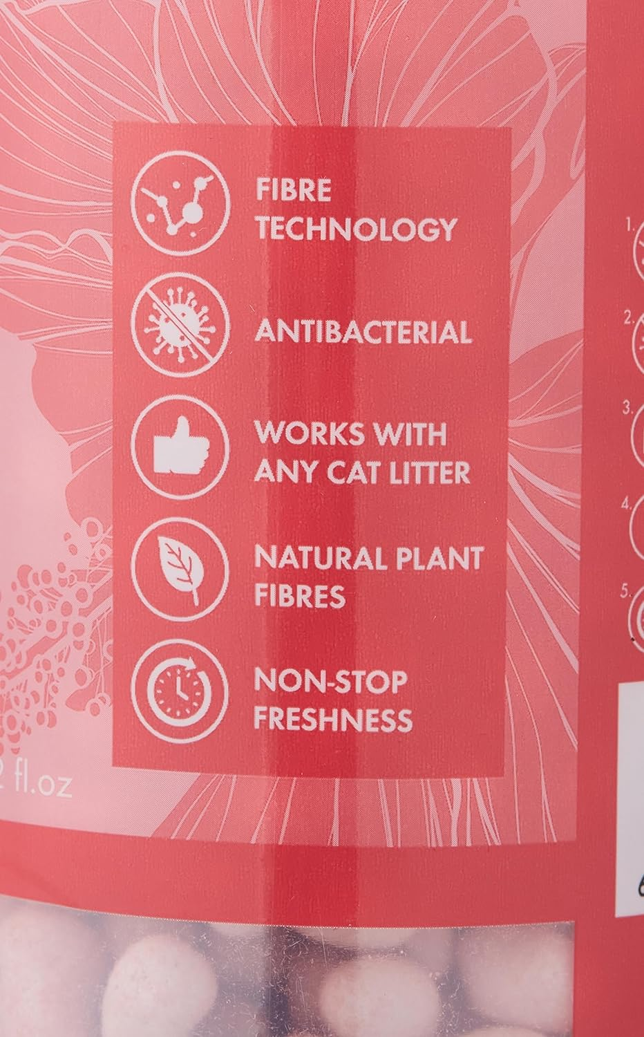 M-Pets Fresh Pearls Natural Cat Litter Deodoriser 450 Ml, Floral