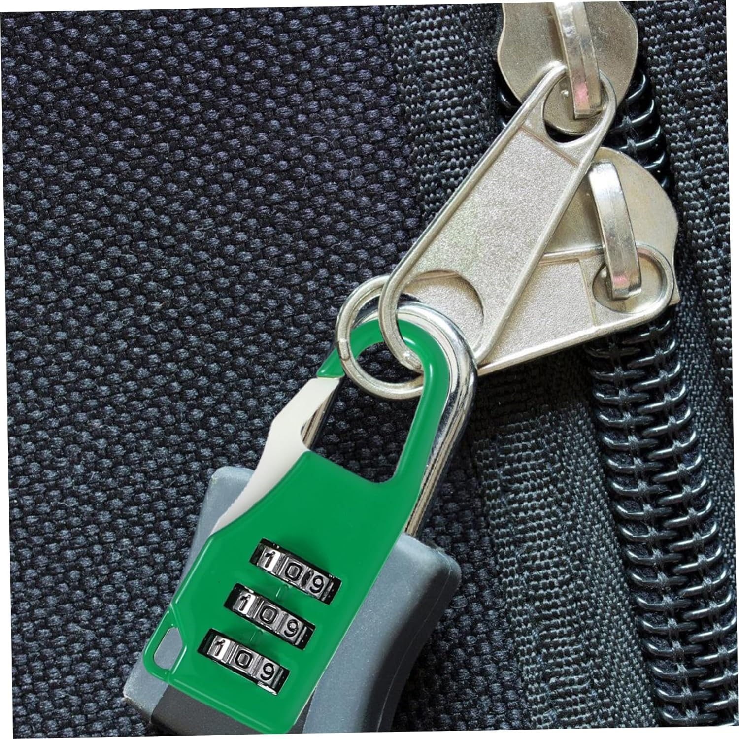 FIXOSHEE 6Pcs Luggage Padlocks with 3-Digit Combination Code, Zinc Alloy Travel Locker Locks for Suitcases, Backpacks, Gym Lockers &ndash; Black, Silver, Red, Blue, Green Secure Set