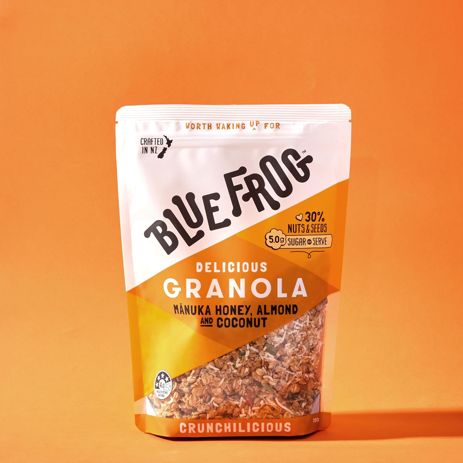 Blue Frog Manuka Honey Probiotic Granola 350 G image number 3