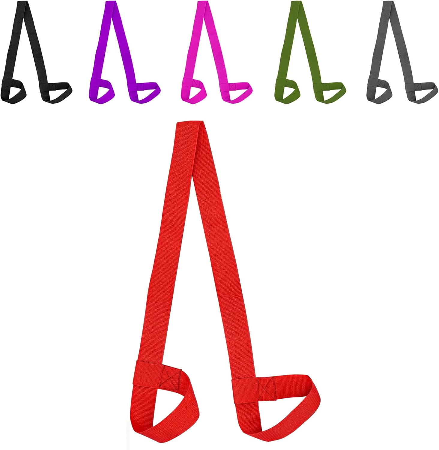 Yoga Mat Carry Strap - Conveniently Carry Your Yoga Mat Anywhere with Cotton Yoga Mat Strap - Multipurpose Lightweight Adjustable Loops for All Mat Sizes and Easy to Use Yoga Mat Sling and Holder