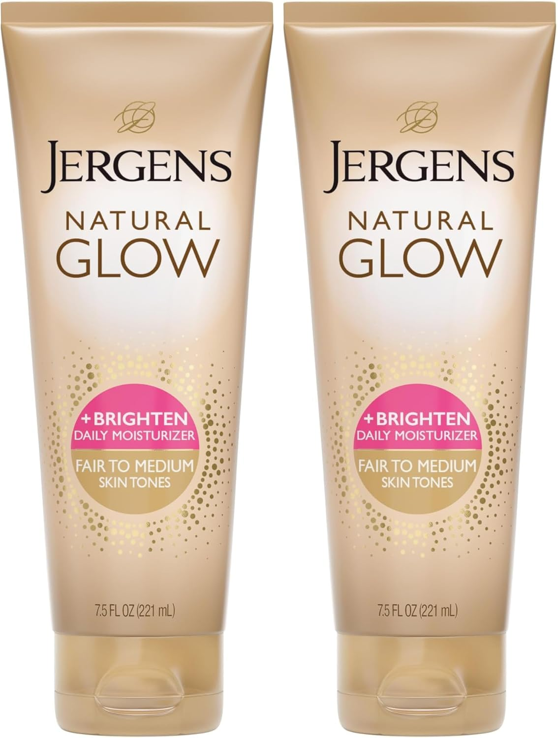 Jergens Natural Glow 3-Day Self Tanner for Medium to Deep Skin Tone, Sunless Tanning Daily Moisturizer, for Streak-Free and Natural-Looking Color, 10 Oz - 221 Ml (Pack Of 1), White