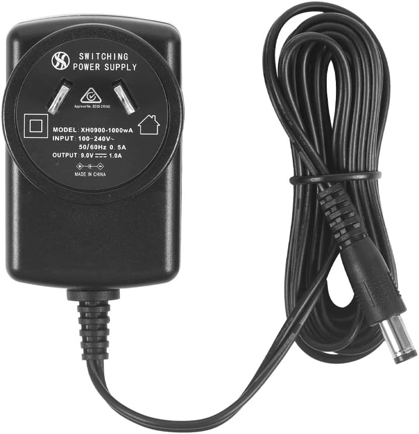 AC to DC 9V 1A Power Supply Adapter, Plug 5.5Mm X 2.1Mm, Center Negative, for Guitar Effects Pedal, 2 Meters image number 3