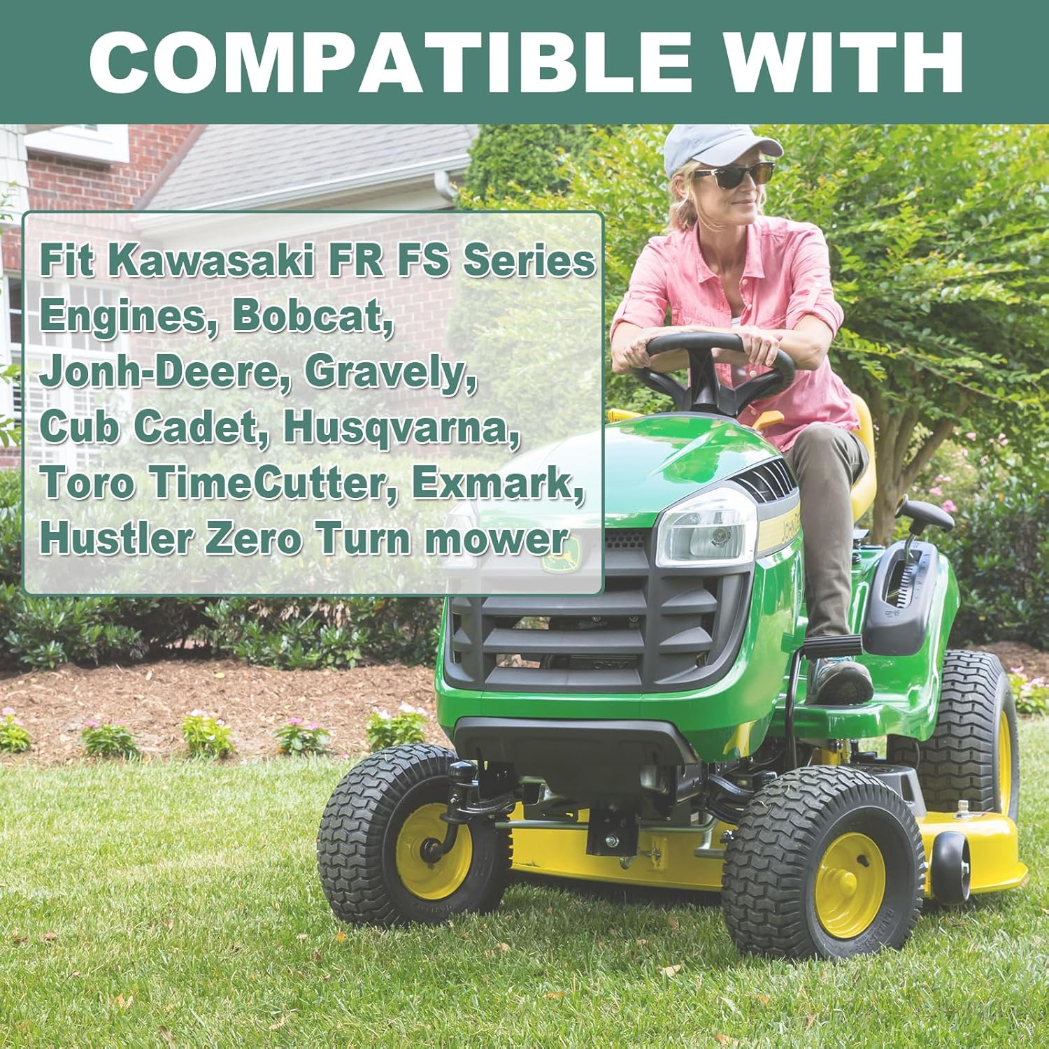 11013-7047 Air Filter for Kawasaki FR651V FR691V FR730V FS481V FS541V FS600V FS651V FS691V FS730V 4-Cycle Engine Cleaner Lawn Mower, Replace 11013-7047 11013-0752 11013-7046(5 Packs)