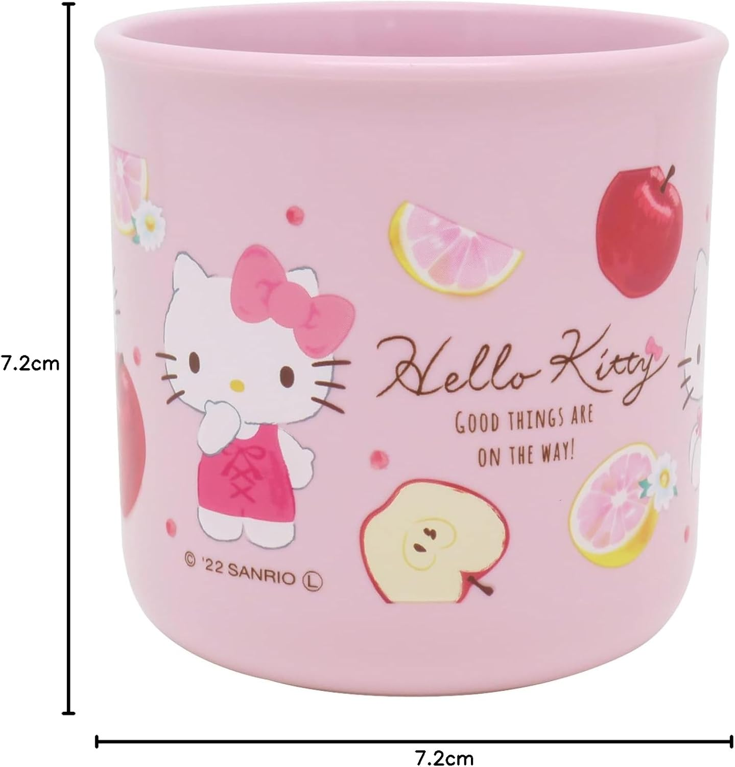 OSK C-1 Hello Kitty Plastic Cup Fruit, 7.8 Fl Oz (200 Ml) image number 2