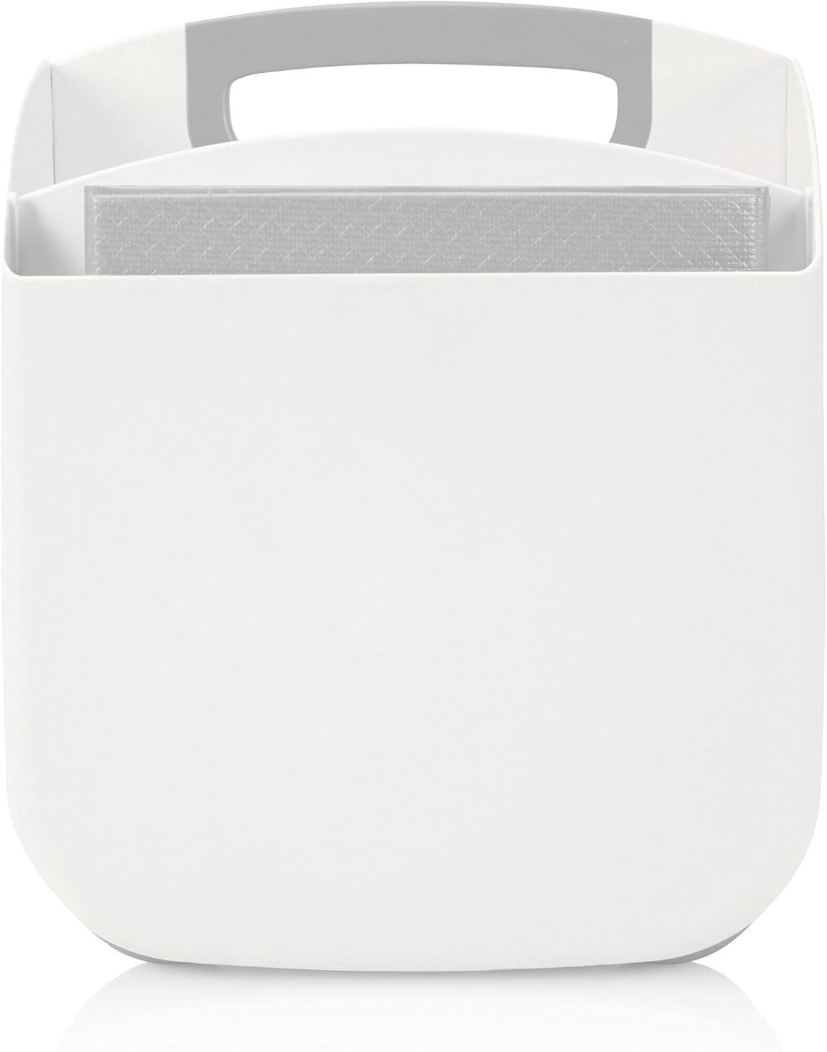 Ubbi Portable Diaper Changing Station Diaper Storage Caddy Organizer with Changing Mat, Stores Baby Diapers, Wipes and Baby Accessories, Gray