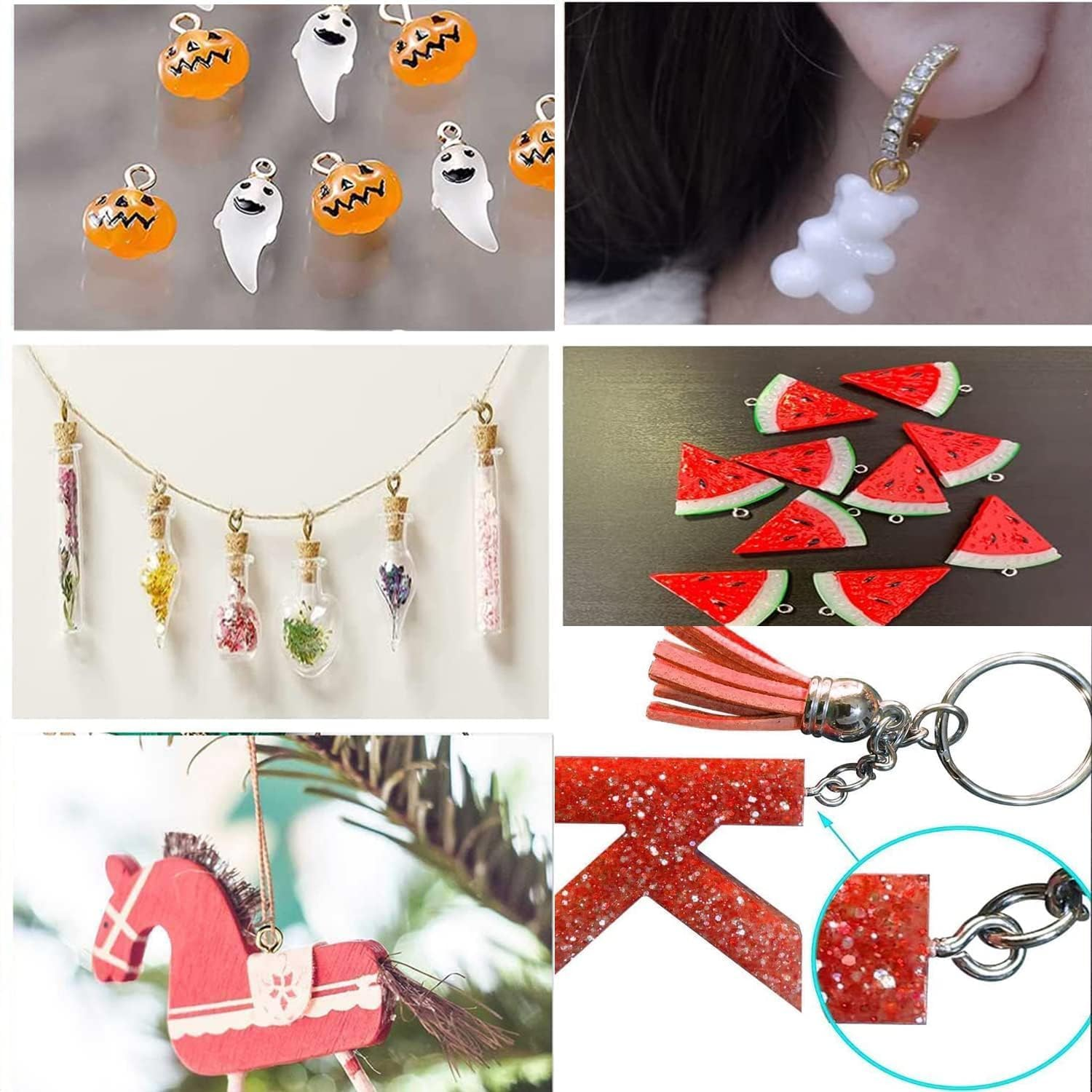 KEWAYO 400Pcs Screw Eye Hooks, Small Screw Eye Pins, for Cork Top Bottles & DIY Jewelry Making Self Tapping Screws Hooks Ring (Silver) image number 4