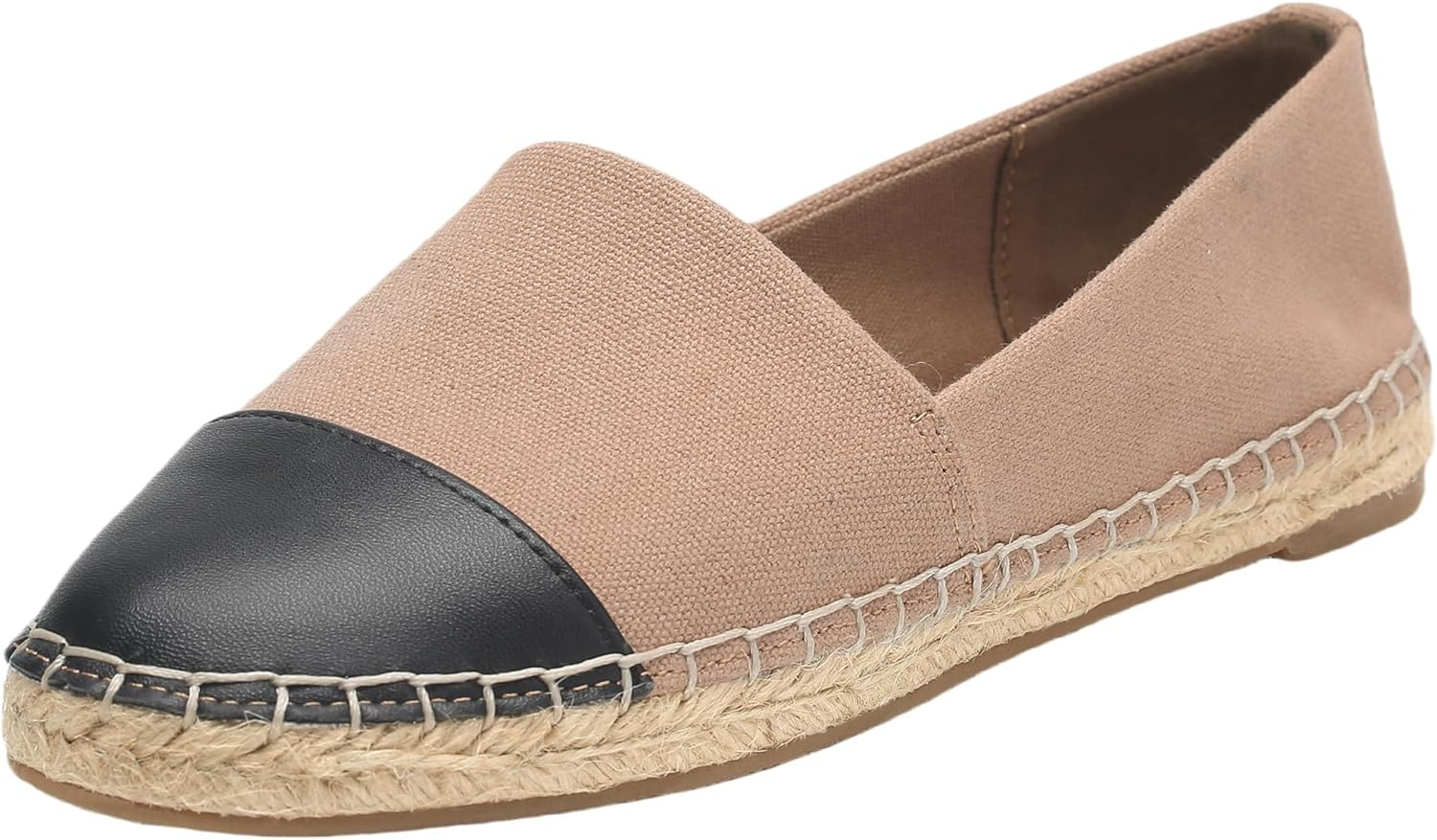 Landing Craft Espadrilles Flats for Women,Nonslip Loafers Breathable round Toe Canvas Flats image number 4