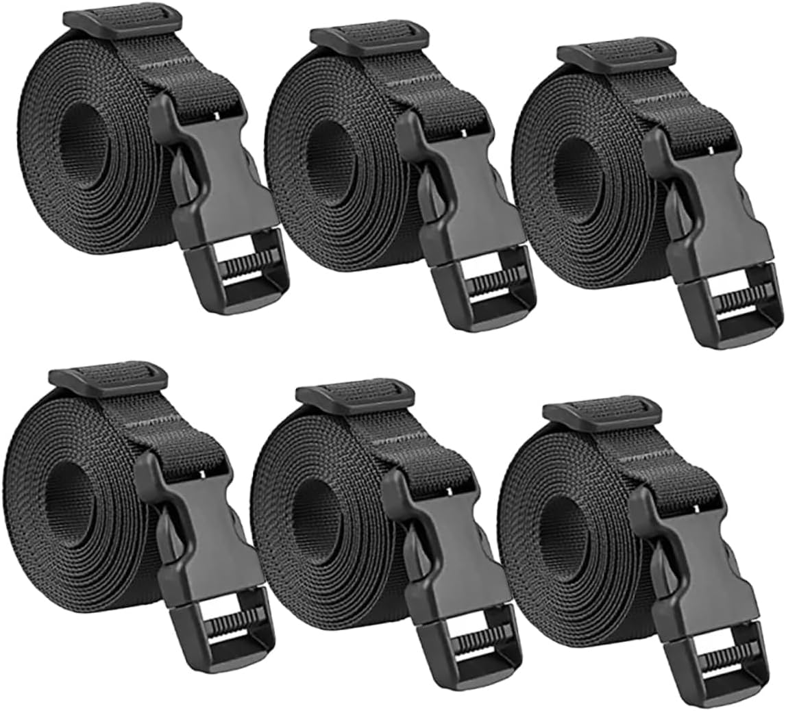 ORFOFE 6Pcs Adjustable Suitcase Straps Belts Utility Straps for Luggage Nylon Buckle for Travel image number 1