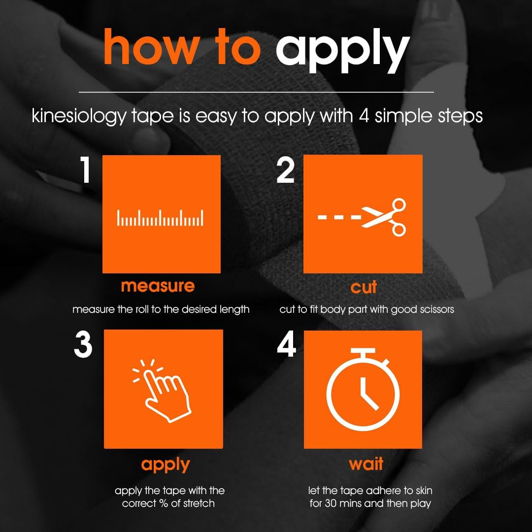 D3 X35 Extra Long Xtreme Waterproof Sweatproof Kinesiology Tape Roll - 50Mm X 35M Latex-Free Hypoallergenic Joint Muscle Sports Physio Medical Injury Support (Beige) image number 4