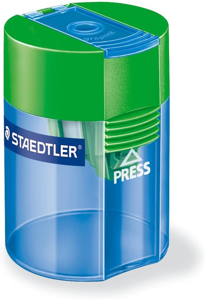 Staedtler Single Hole Tub Sharpener, Multicolour (Pack of 10)