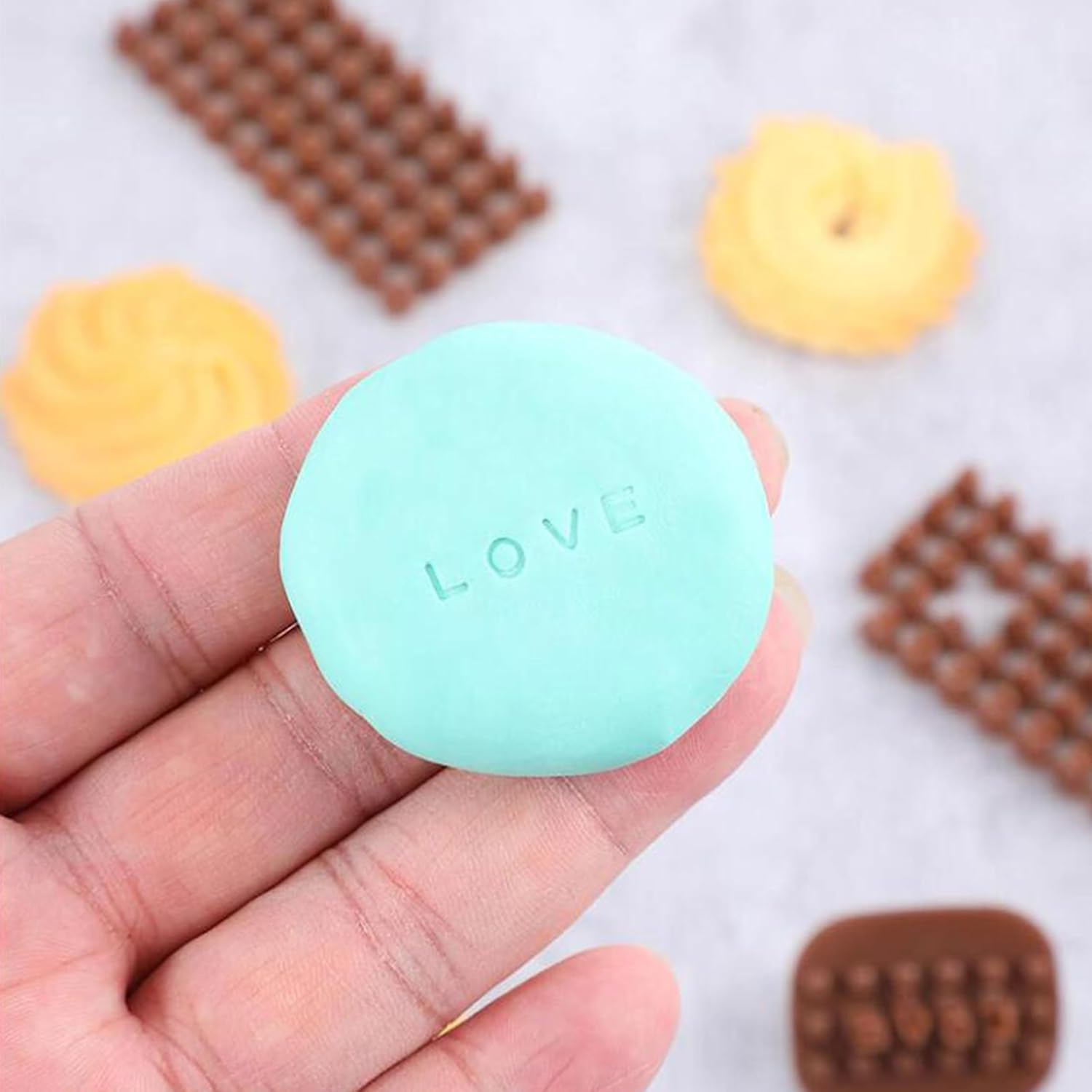 3-Piece Polymer Clay Letter Stamp Set: Double-Sided Alphabet Pottery Stamps for Creative Clay Projects image number 2