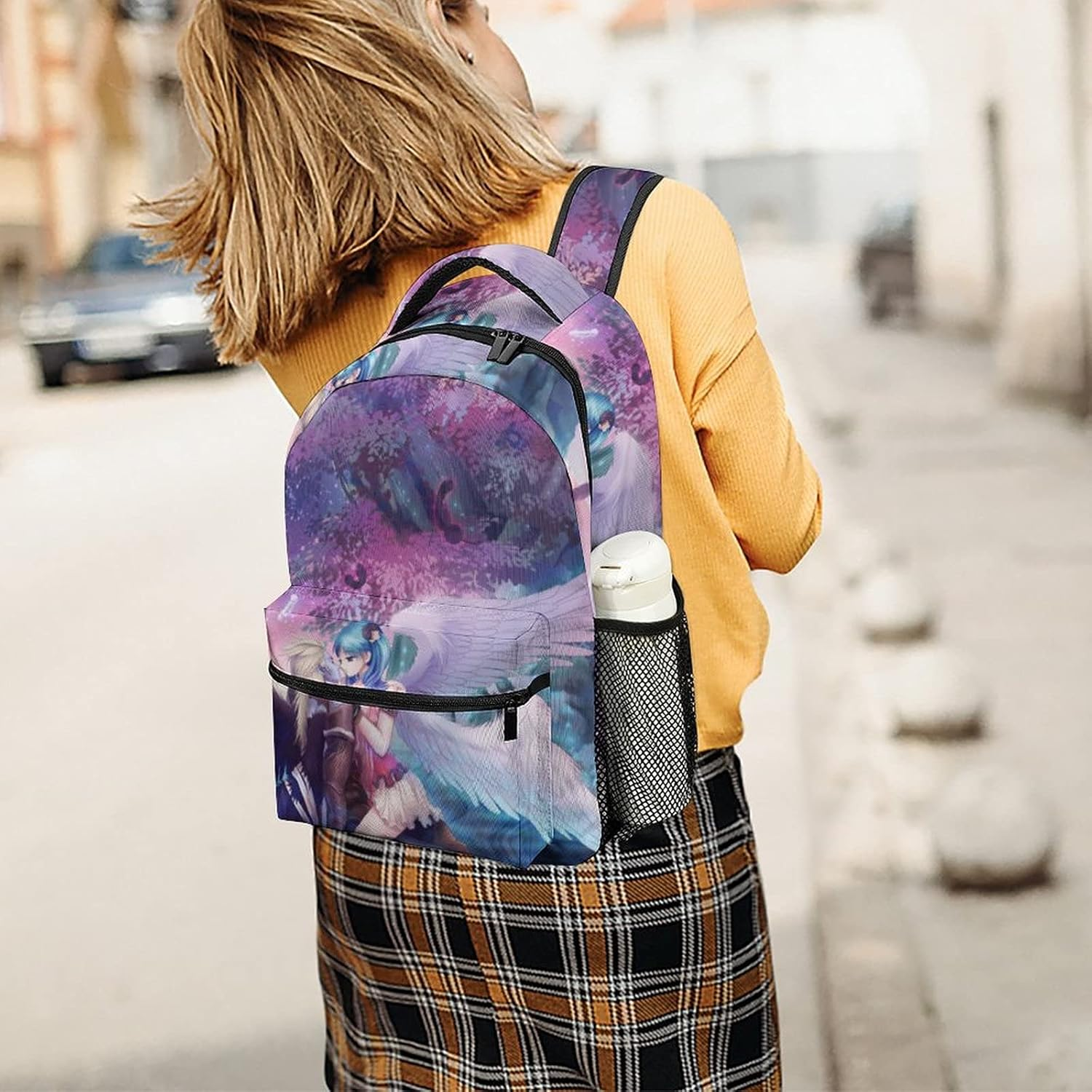 Children'S Backpackdesign the Aion Beautiful Scene Backpacks for School,Oxford Cloth Adjustable Shoulder Waterproof