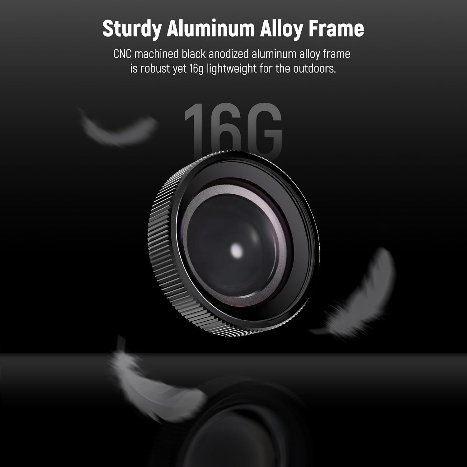 NEEWER Macro Lens Compatible with DJI Osmo Action 5 Pro/4 Action Camera, 2X Magnification, 2 Elements in 1 Group, 3-4Cm Focal Distance, Close up Photography Accessory, Not Waterproof, LS-68 image number 1