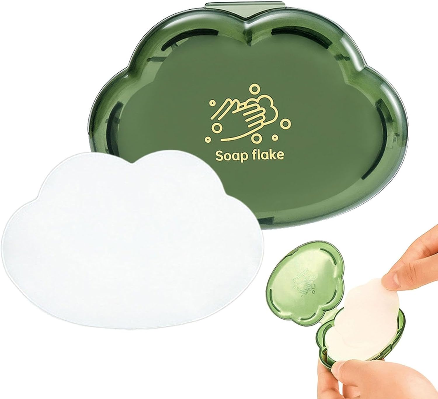 Travel Soap Sheets - 50 Foaming Sliced Soap Sheets Disposable Soap Sheets | Portable Paper Soap Easy to Use, Travel Essentials for Camping, Hiking, image number 1