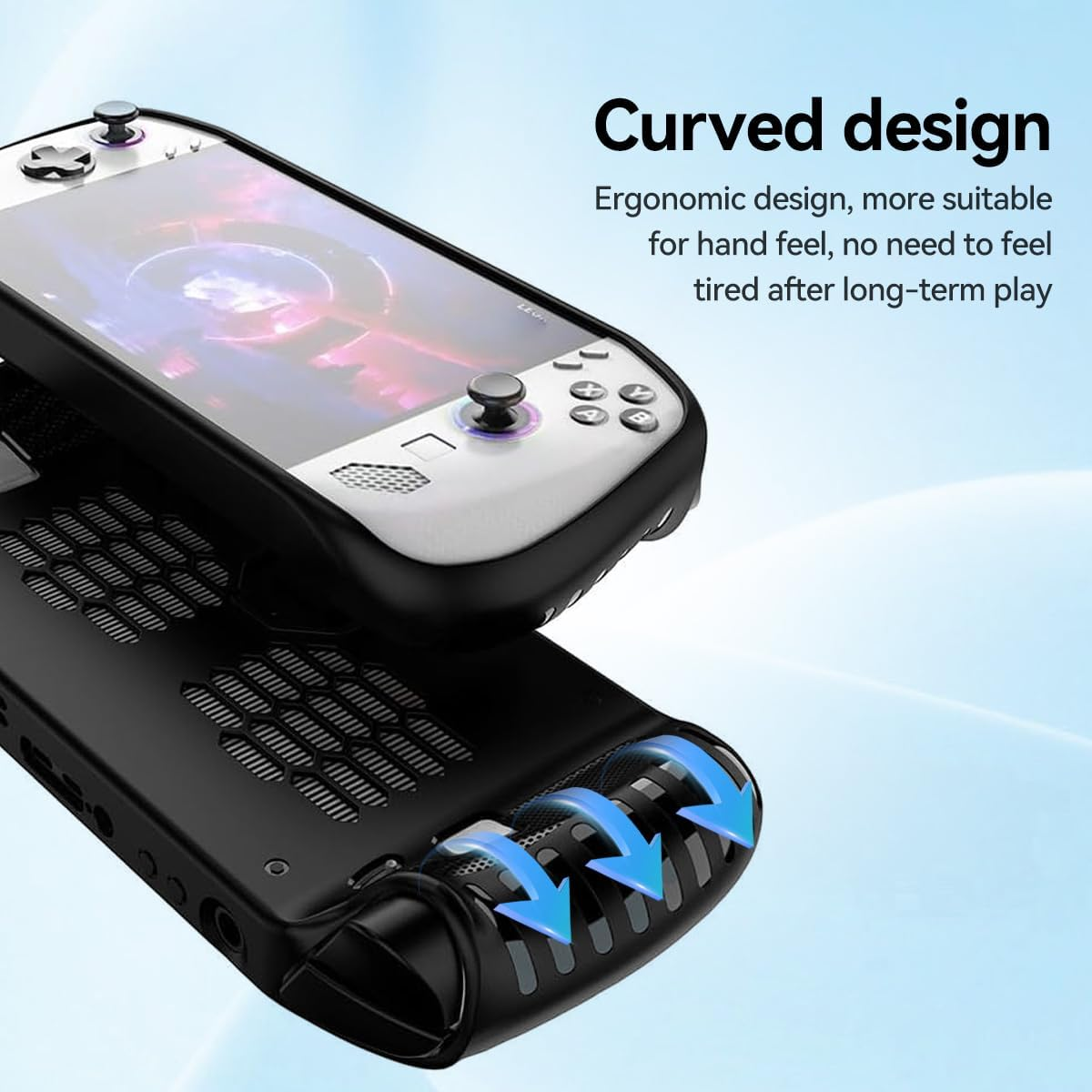 T Tersely Case for Lenovo Legion Go S (2025) - Soft TPU Shockproof Cover with Rugged Design, Anti-Slip & Anti-Fingerprint - Protective Shell for 8" Handheld Gaming Console (White) image number 5