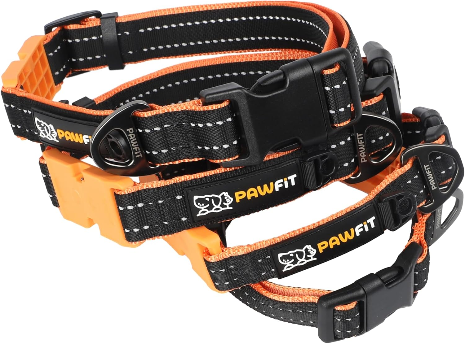 Pawfit Collar, Nylon Dog Collar with Safety Buckle, Adjustable Pet Collars with Quick Release Buckle image number 4
