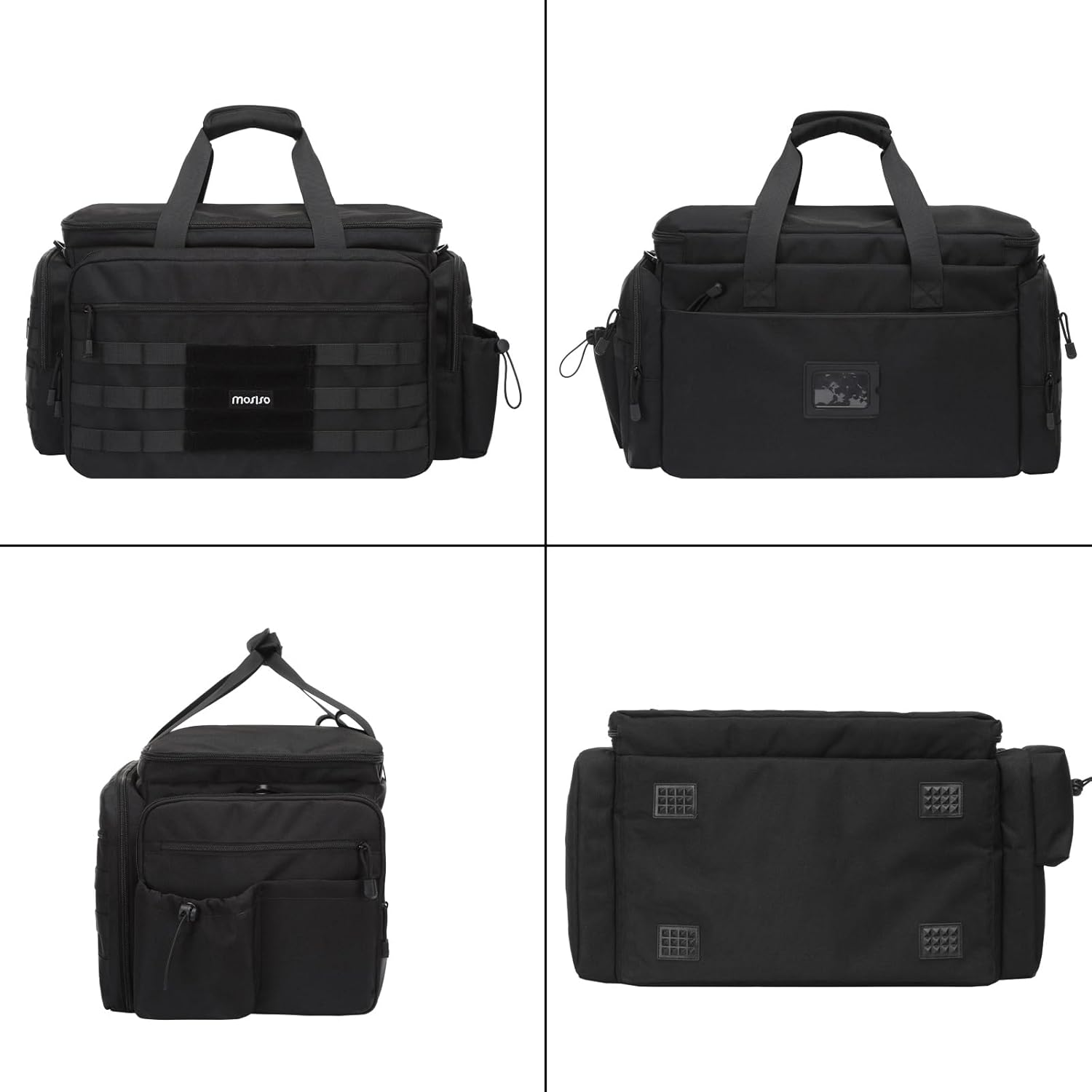 MOSISO Patrol Bag Law Enforcement, Car Front Seat Organizer for Police Equipment, Police Gear Bag with Padded 16 Inch Laptop Compartment, Hanging Seat Storage for Patrol Vehicle, Car, Truck, Black image number 4