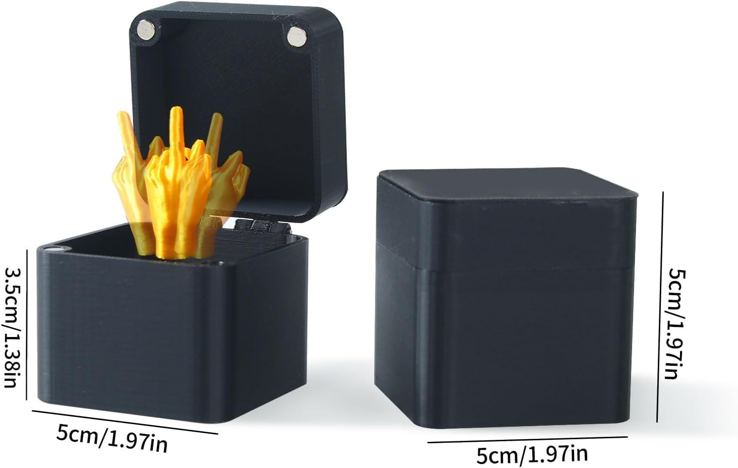 LXLUOO Middle Finger in a Box, Spoof Hand Prank Pop up Gift with Box for Adults, Christmas Novelty Fun Prank Gift image number 6