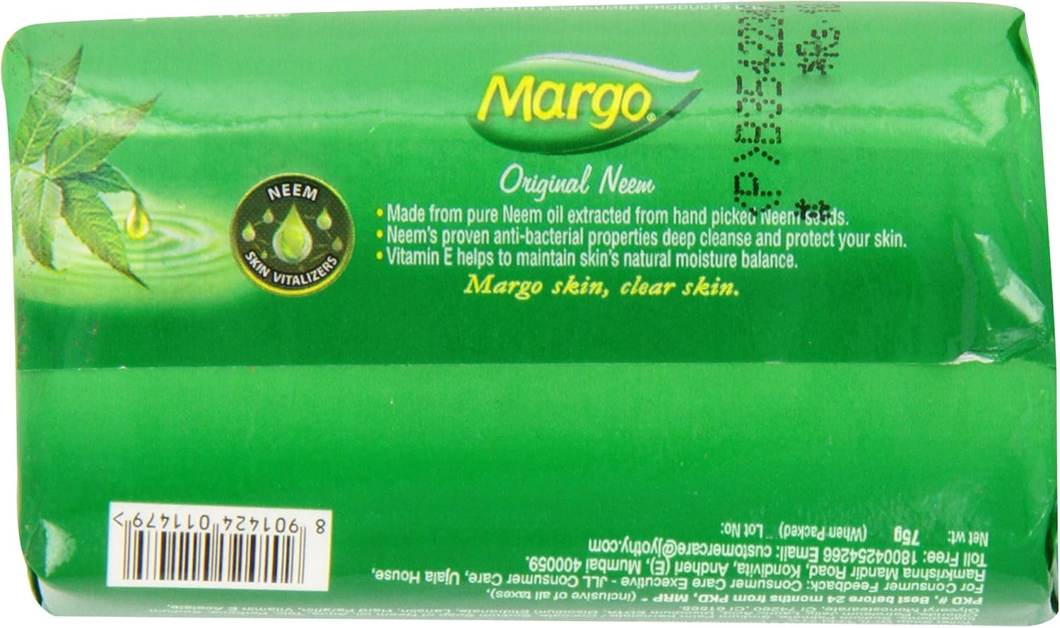 Margo Neem Soap, 75 Gram (Pack of 12)