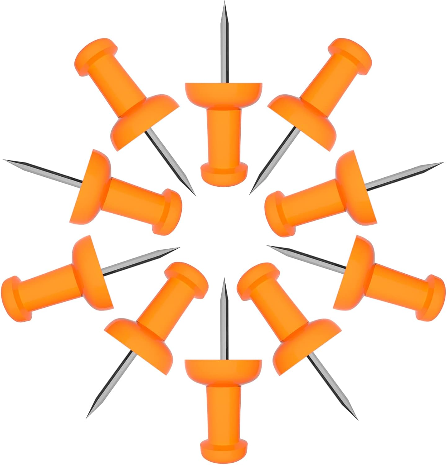 VAPKER Push Pins Tacks 120Pcs Solid Green Thumb Tacks Larger Size Pin Map Tacks Plastic Head with Steel Point for Bulletin Board