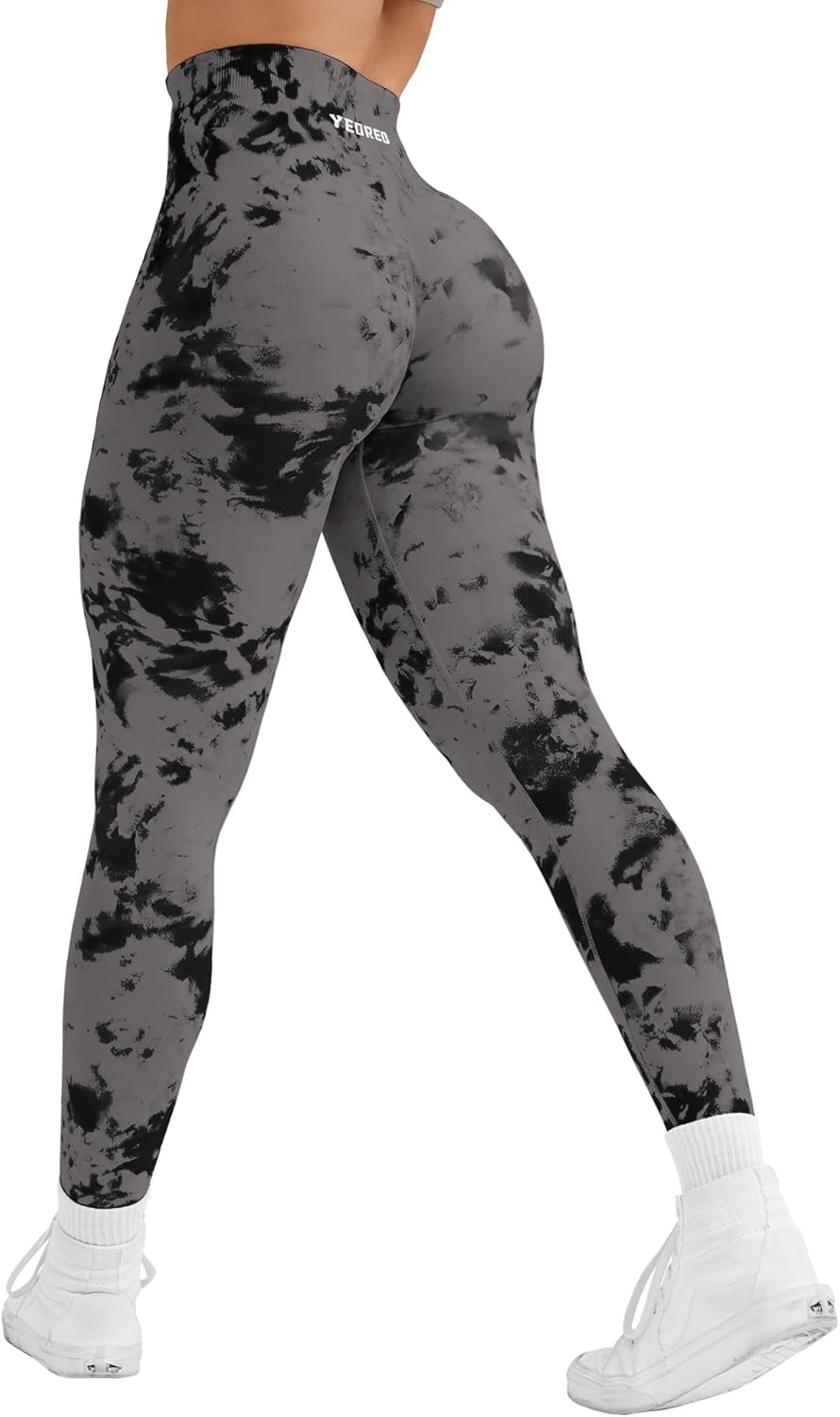 YEOREO Workout Leggings for Women Jada Leggings Scrunch Butt Lifting Leggings Seamless Screen Print Gym Yoga Pants