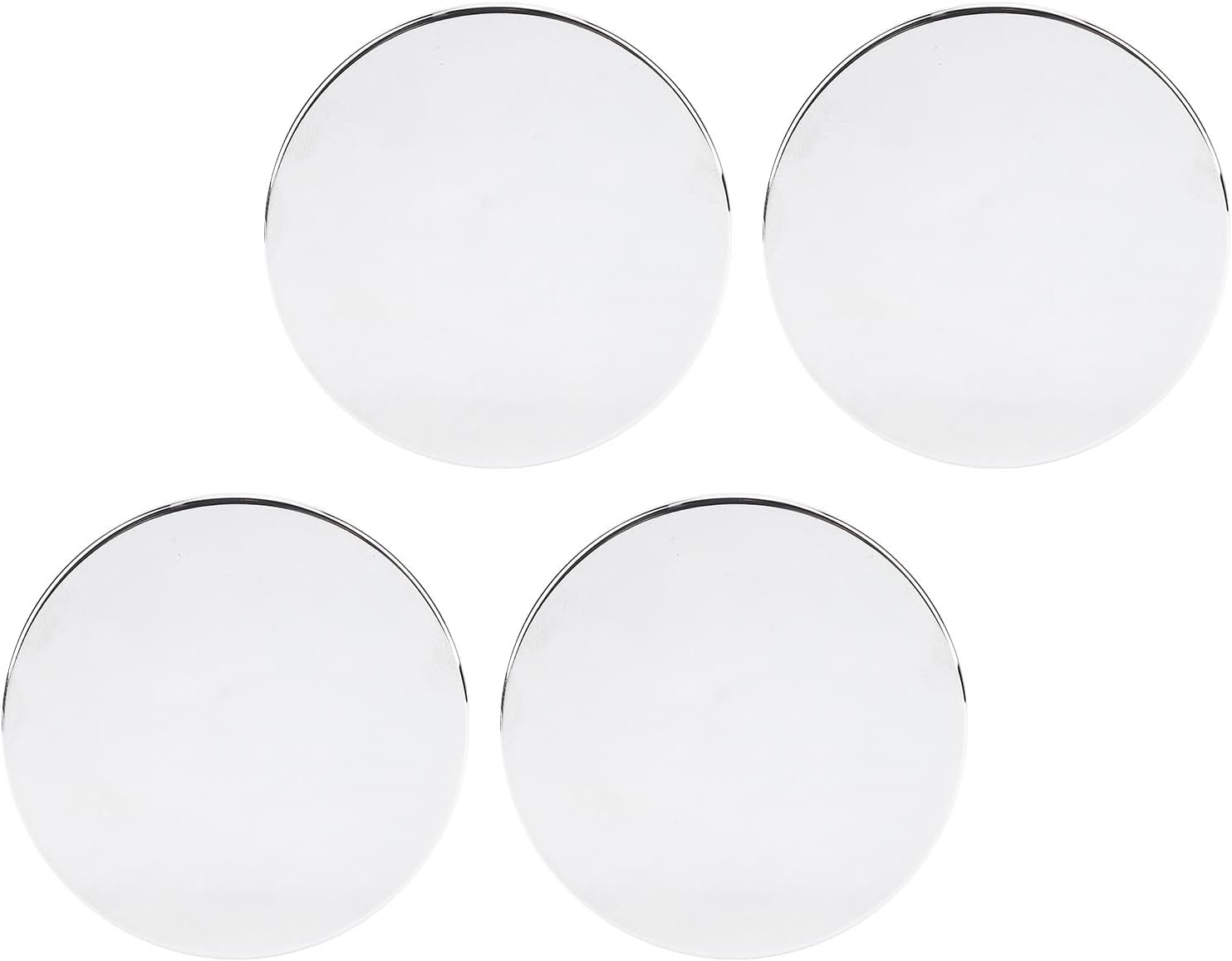 Ejoyous 4PCS 70Mm Wheel Center Caps, 60Mm Inner Diameter Abs+Metal Material Precise, Fit for Sedans/Suvs/Sports Cars, Easy Installation Stylish Decorative Protective Covers (Black)