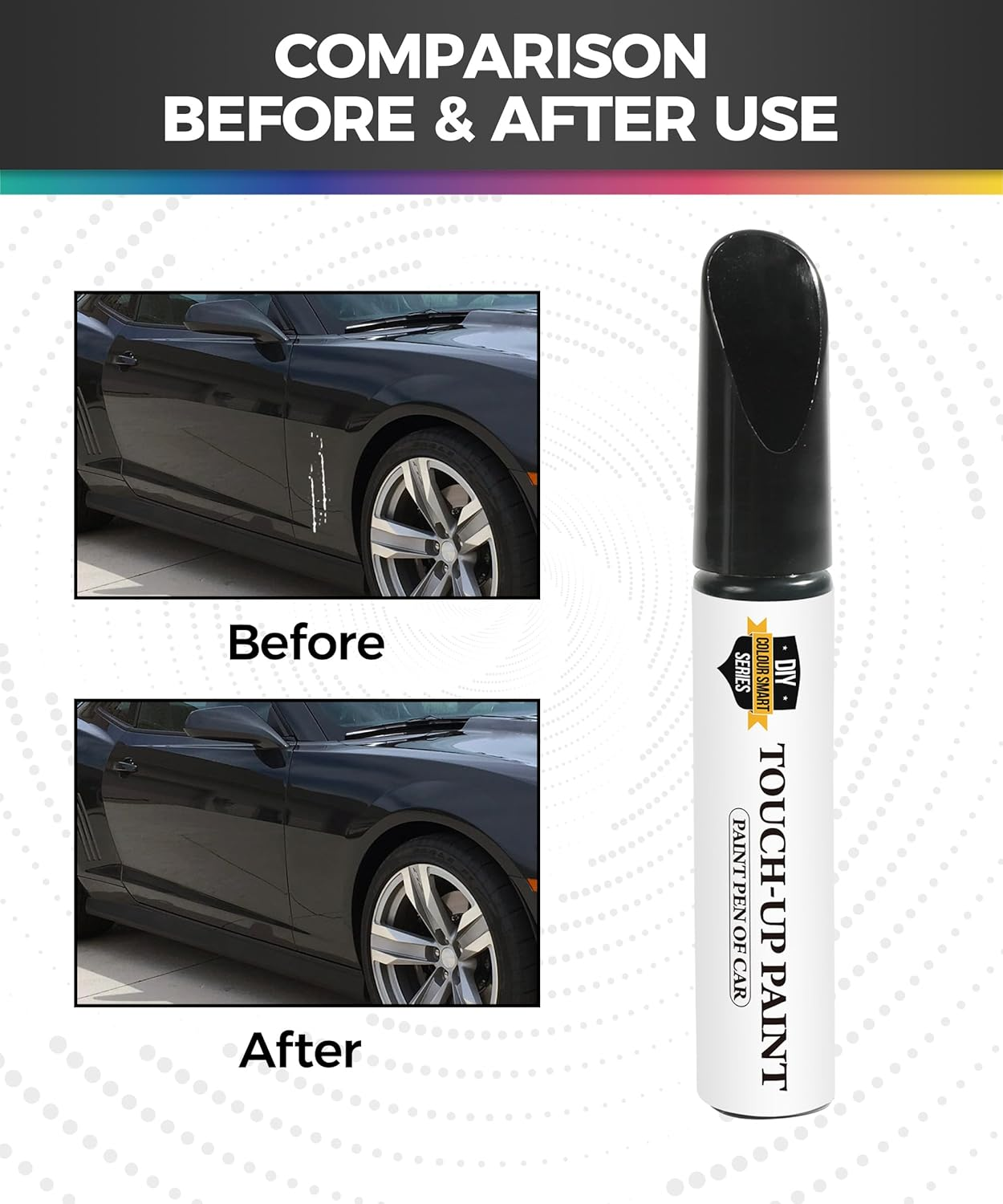 Car Paint Scratch Repair,Touch up Paint for Cars,Touch up Paint Pen,Car Accessories Car Scratch Repair,Car Touch up Paint,Car Scratch Remover Pen,Car Paint Pen for Erase Car Scratches (Black)