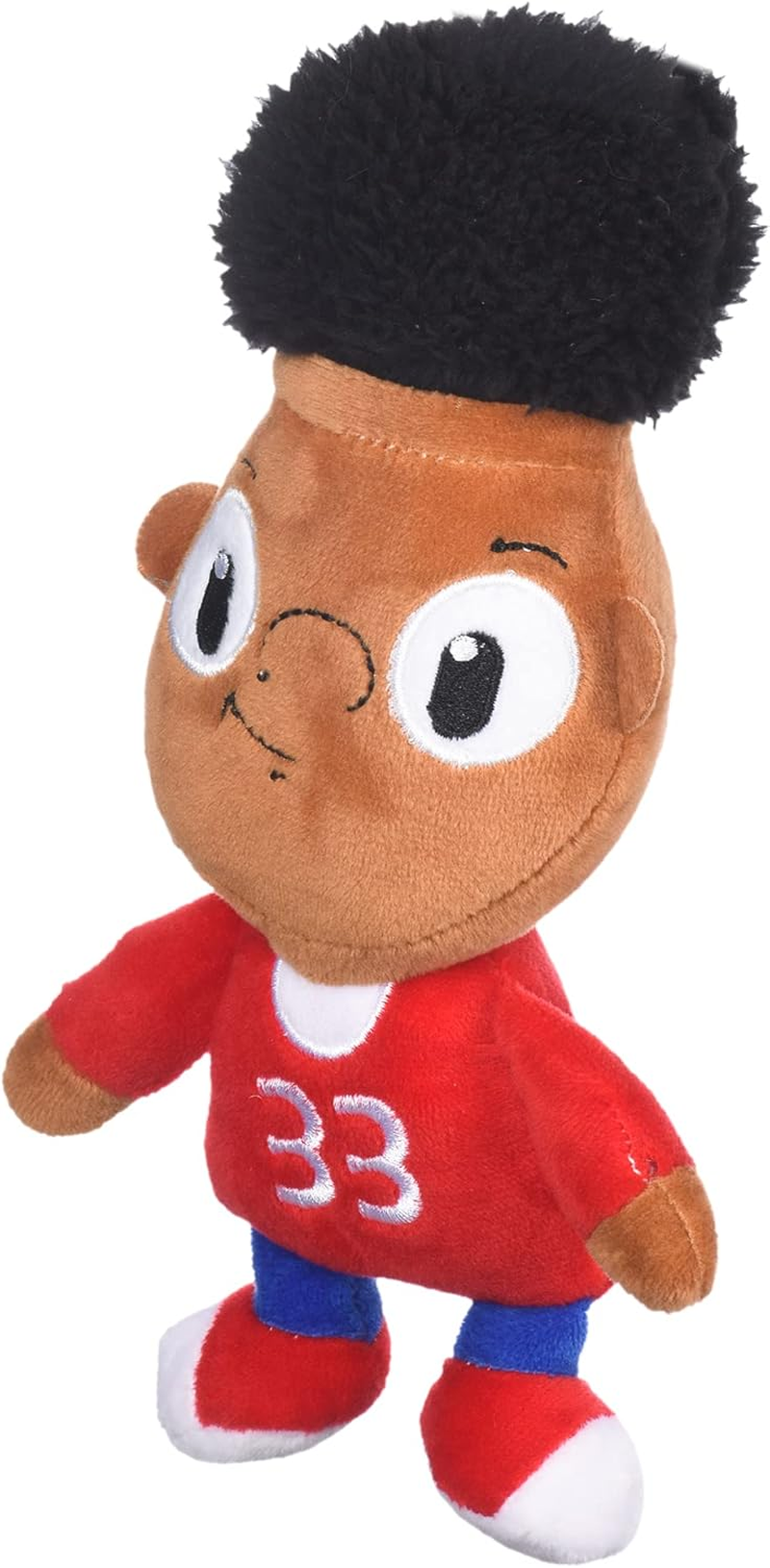 Nickelodeon Hey Arnold Gerald Figure Plush Dog Toy | 6 Inch Soft Fabric Small Dog Toy - Brown and Red Plush Dog Toy for All Dogs, 90S Nickelodeon Toys from Hey Arnold TV Series image number 5