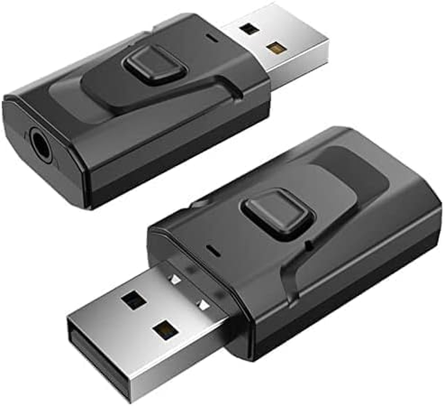 4-In-1 Bluetooth 5.0 Transmitter Receiver Wireless USB Aux Audio Transmitter Adapter for Tv/Home Audio System