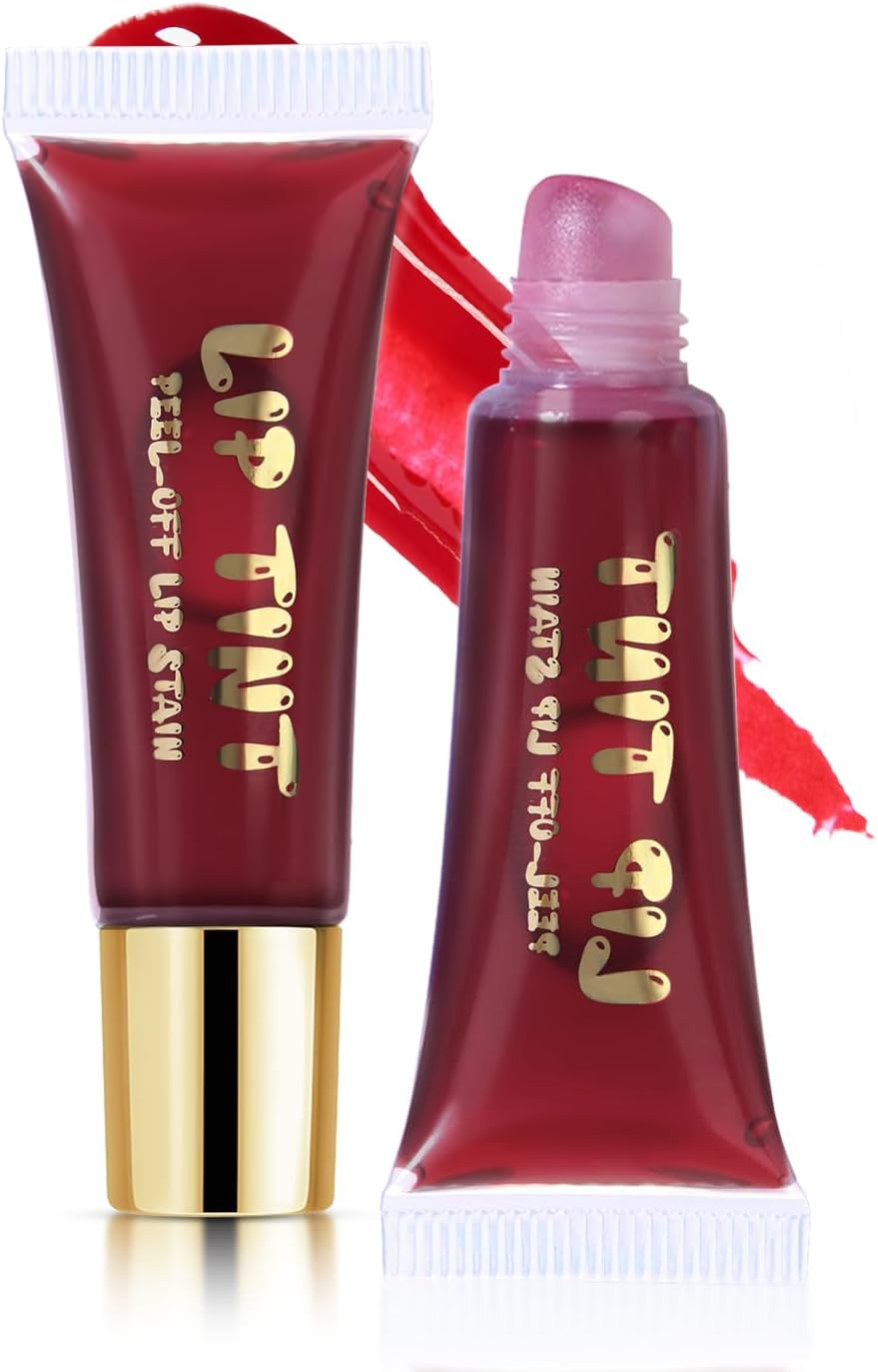 DAGEDA Lip Stain Peel Off, Non-Sticky, Transfer-Proof Tattoo Lip Tint Stain, Waterproof and Long-Lasting Peel off Lip Tint, Lip Gloss Peel off with Matte Finish (05)