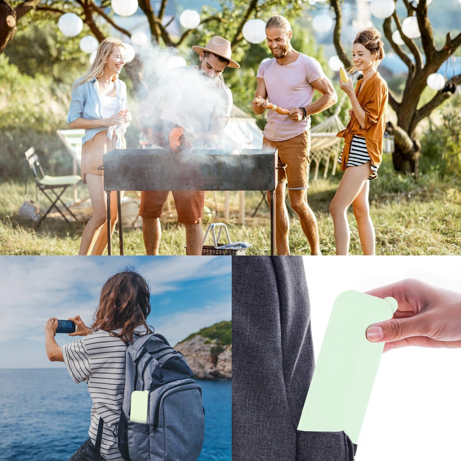 Silverware Set with Case， 4Pcs Premium Stainless Steel Cutlery Set for Lunch Camping School Picnic Workplace Travel ，Mirror Finish Flatware Set ，Include Fork Knife Spoon Flatware Sets (Silvery) image number 1