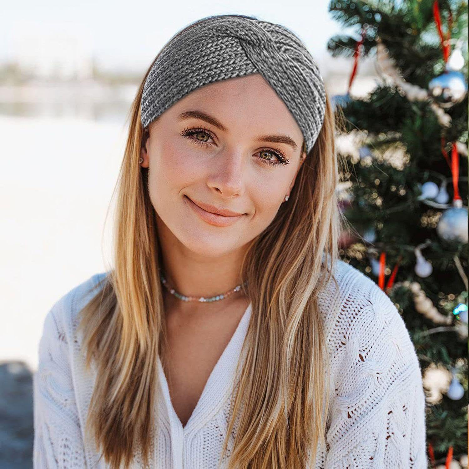 Pack of 6 Knitted Headbands, Women'S Headband, Fashionable Simple Headband, Warm Headband, Elastic Headband image number 2