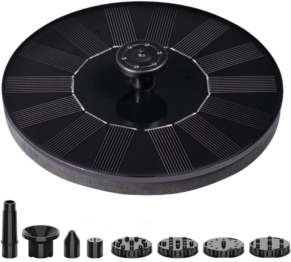 Solar Fountain, Solar-Powered 1.5W Pump with 8 Nozzles for Outdoor Ponds, Pools, Gardens, and Fish Tanks image number 4