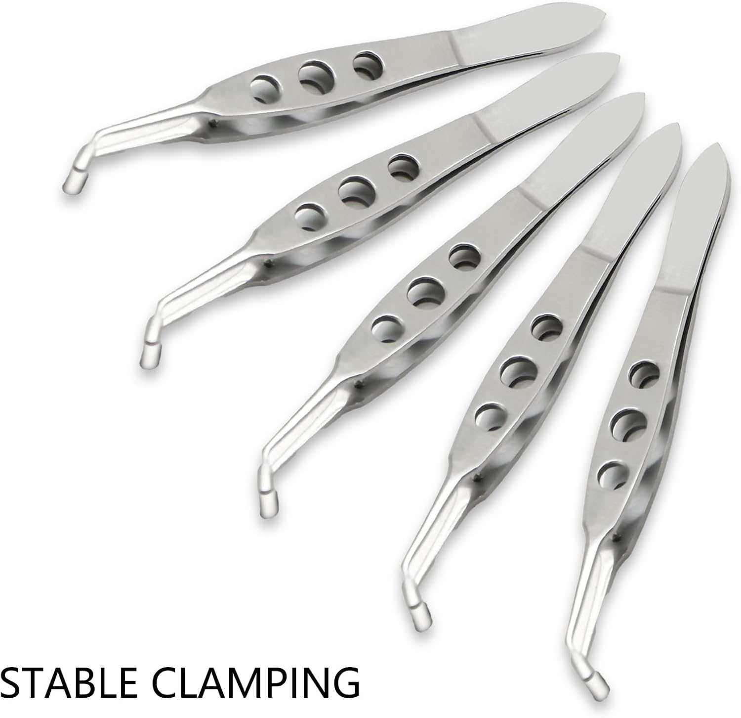 Luzcauwy Eyelid Massage Tool - Professional Stainless Steel Eye Beauty Tweezers for Relaxation - Smooth Square Head Eye Spa Accessory for Daily Care (10Cm) image number 2