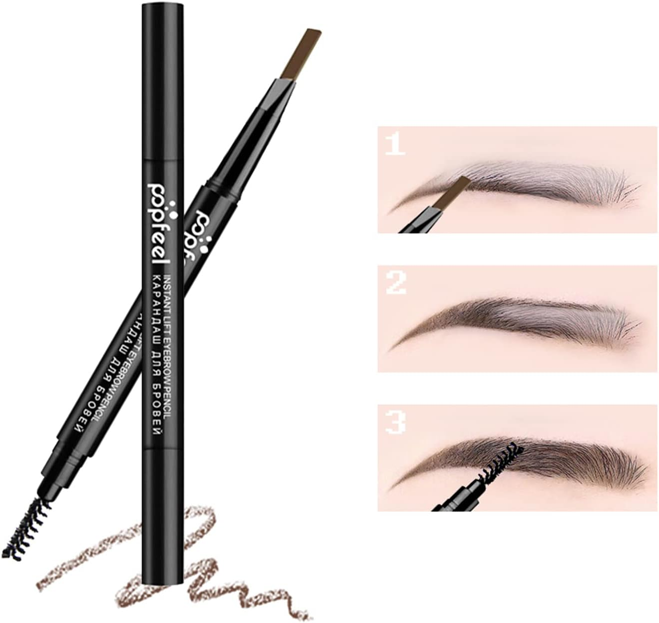 Enmart All-In-One Makeup Set for Women - Travel Cosmetic Starter Kit with Eyeshadow Palette, Mascara, Eyebrow Pencil, Brush - Essential Bundle image number 3