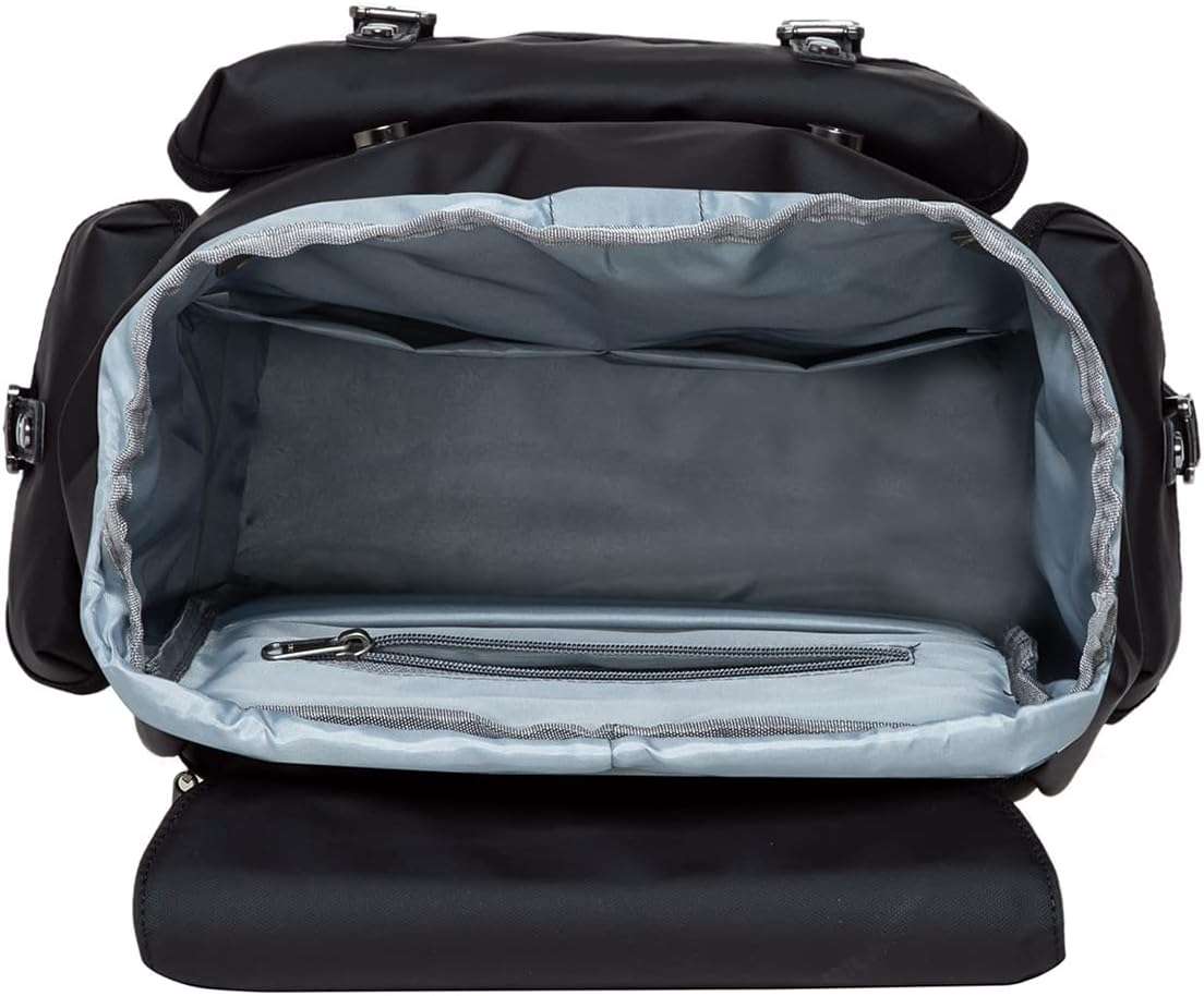 KAUKKO Beautiful and Sophisticated Backpack with Laptop Compartment for 15 Inch School Uni 22L - 03-Leather Black image number 3