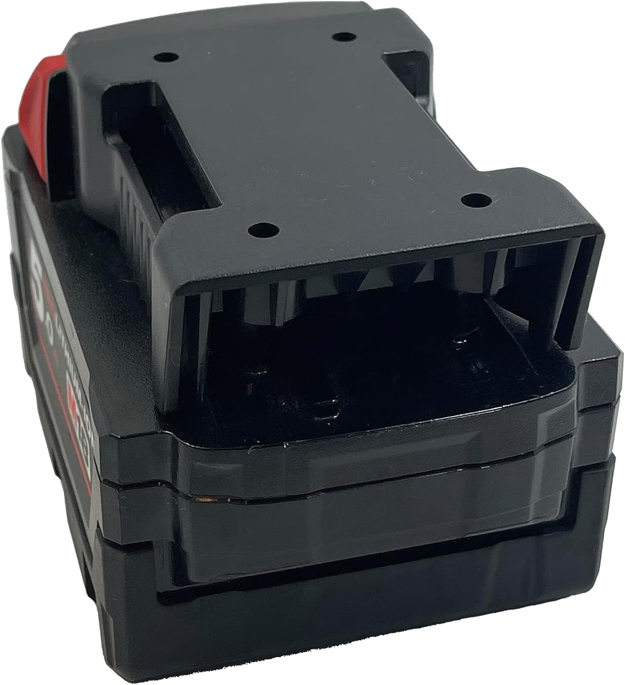 10Pcs Battery Holder Mount for Milwaukee 18V M18 Batteries | Wall Bracket | Milwaukee Battery Organizers | Black image number 4