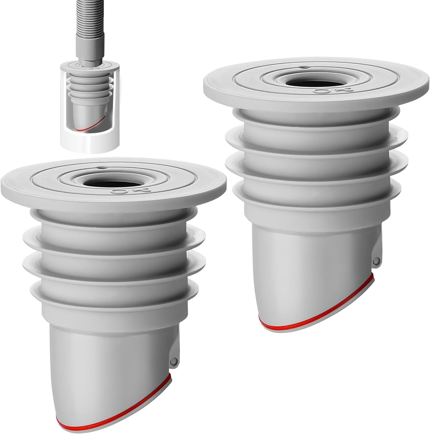 Anti-Odor Floordrainplug Sewerpipeseal Ringsealing Cover,2Pcs Washing Machinedrain Hoseseal,Floor Drainplugsewerpipeseal,Anti-Odor Floordrainsewerdeodorant Cover,Washerdrain Hoseseal image number 1