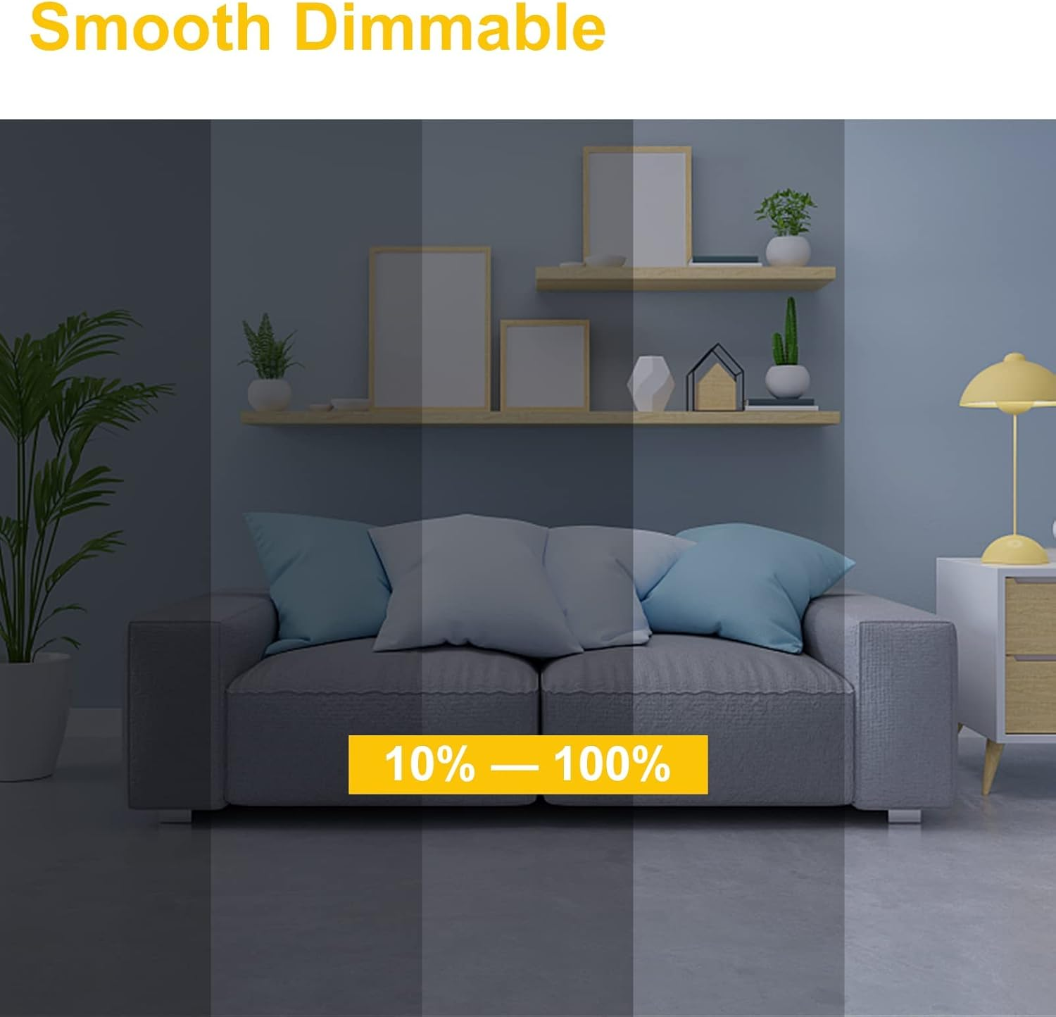 Simusi MR16 Halogen Light Bulbs, Halogen 12 V 35 W MR16, GU5.3 Halogen 35 W Ceiling Bulbs, 2 Pin Dimmable, Halogen Spot Bulbs, Halogen Reflector 2700 K Warm White, Pack of 6 image number 3