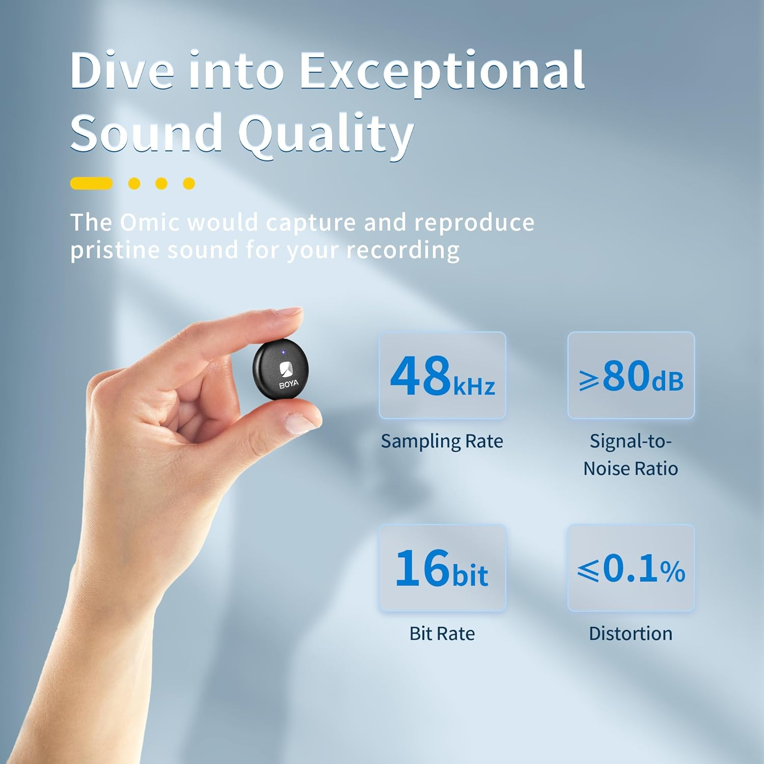 BOYA Omic-D Wireless Lavalier Microphone System Compatible with Iphone, 50M Los Range, Hi-Fi Audio, Smart Noise Cancellation, 15H Duration, Mini Lapel Mic for Recording Vlogging Interview - Lighting Port image number 2