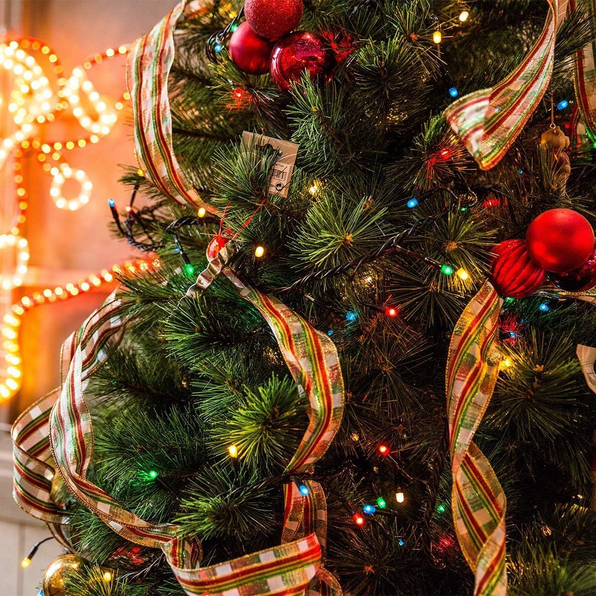 Christmas Lights 50M 500LED, 8 Patterns, Christmas Tree Lights Waterproof LED Christmas Lights Fairy Tale Light Outdoor Lights for Xmas Tree Wedding, Halloween, Party, Garden Decoration Colorful image number 6