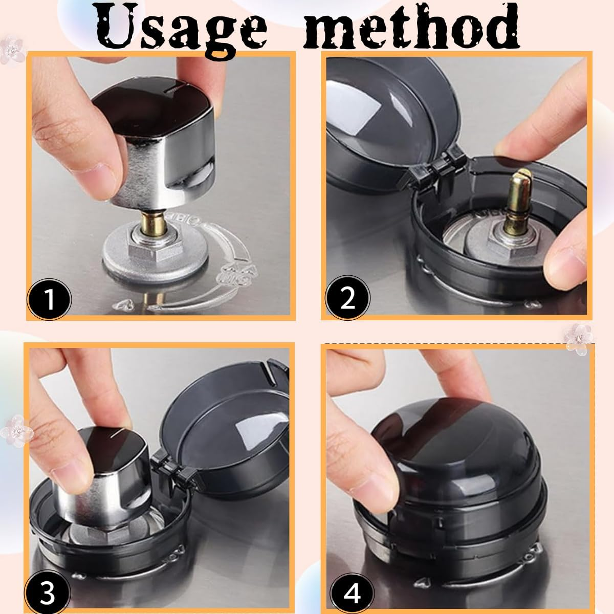 10 Pcs Universal Gas Knob Covers,Gas Stove Knob Safety Cover, Kids Stove Protection Device(Black)