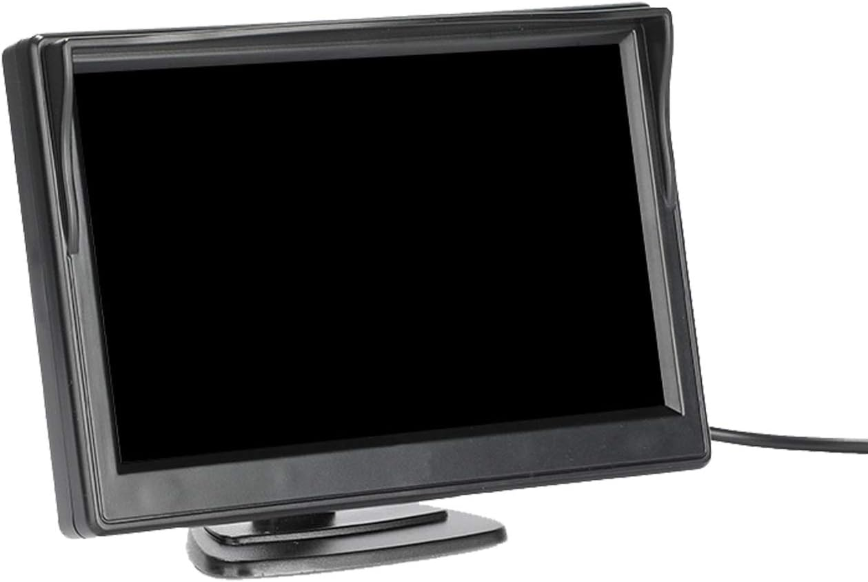 Padarsey 5 Inch TFT LCD Car Colour Rear View Monitor Screen for Parking Rear View Backup Camera with 2 Optional Brackets (Suction Mount and Normal Adhesive Stand) image number 3