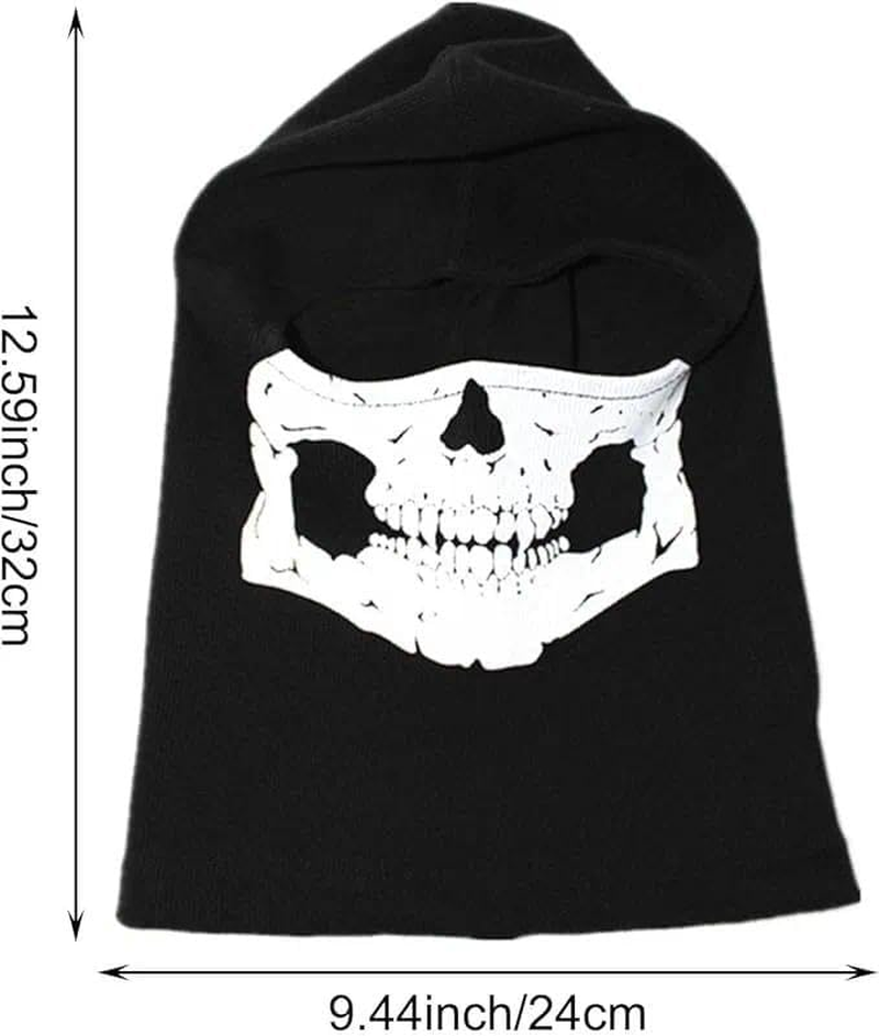 Skull Face Mask, Winter Ski Mask, Universal Fit, High Performance Mask, Snug Fit, Suitable for Men and Women, Winter Protection, Compatible with Skiing, Cycling, Hiking, Running, Leralsta image number 3