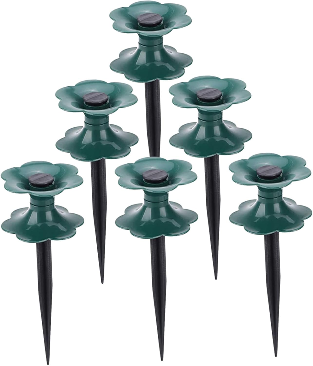 Balacoo 6Pcs Garden Hose Guide Stakes with Stable Design for Lawn and Flower Bed Protection Water Hose Holders to Prevent Burn Damage Easy Ground Installation Green and Black image number 6