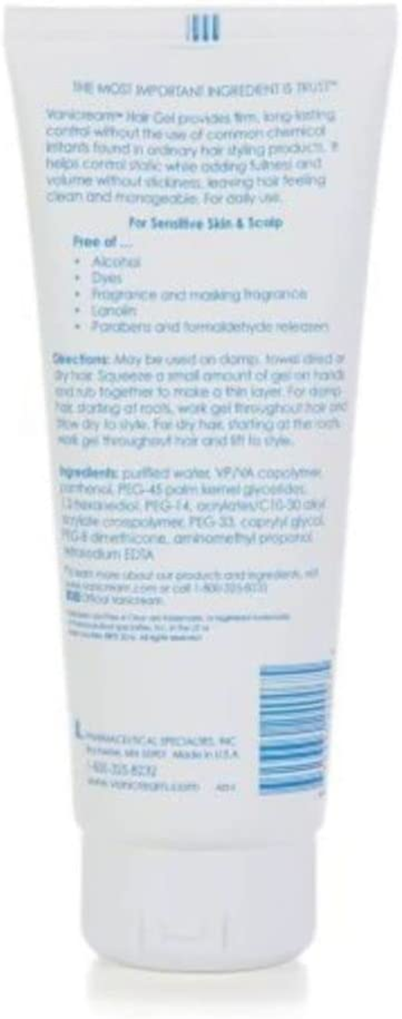 Free & Clear Hair Styling Gel for Sensitive Skin - Fragrance Free - 7 Ounce image number 3