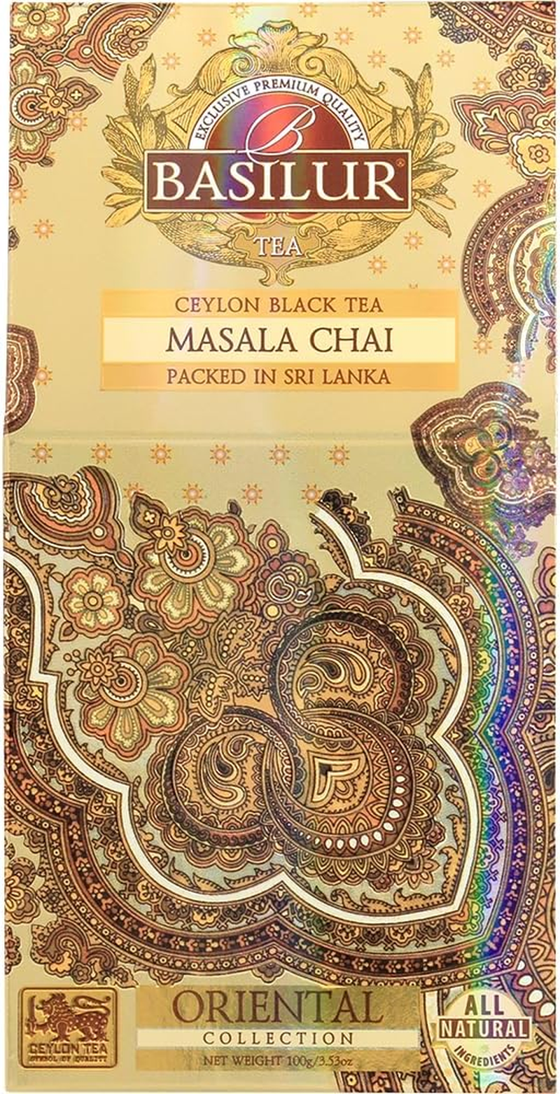 Basilur Masala Chai Spiced Ceylon Black Tea - 100G Loose Leaf Tea Refill Pack image number 1
