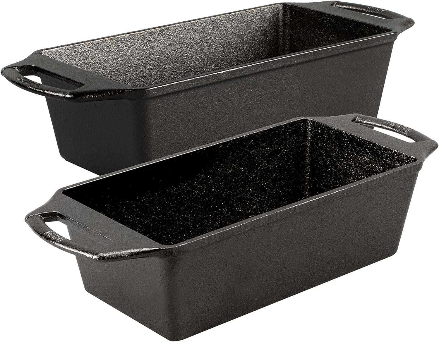 Lodge Cast Iron 2 Piece Loaf Pan Set image number 1