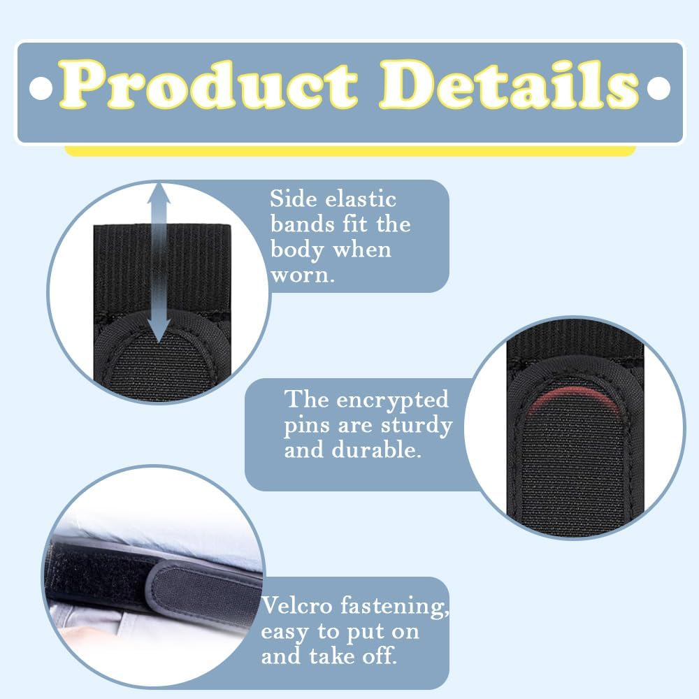 Yeshliky Elastic No Buckle Belts for Men, Velcro Lazy Adjustable Invisible Side Belts, Convenient Waist Buckless Belt for Walking Work Home Sport